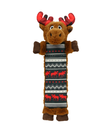 Squeaky reindeer 2025 dog toy