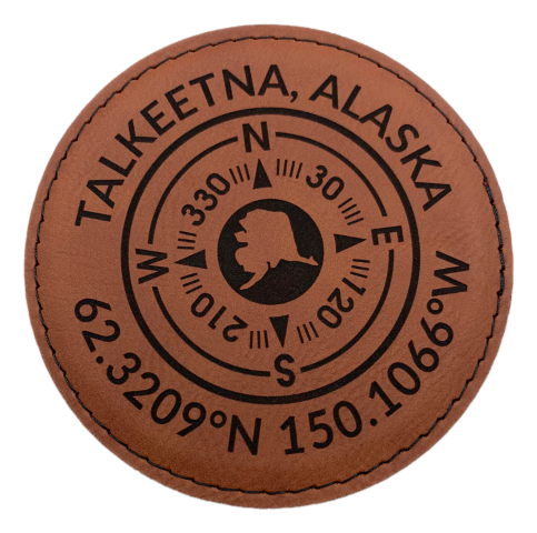 Alaska Map Cork Coaster