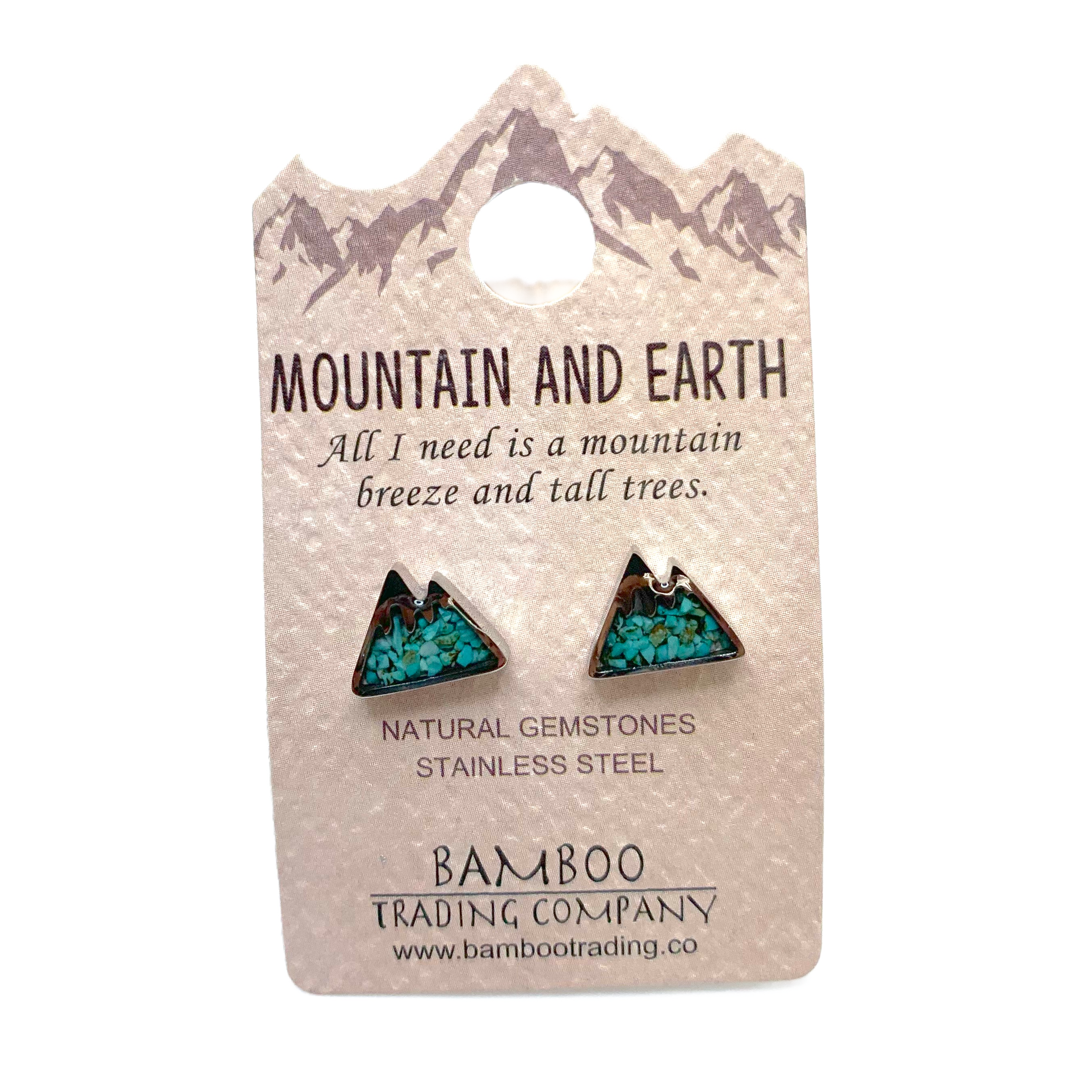 Mountain Turquoise Post Earrings