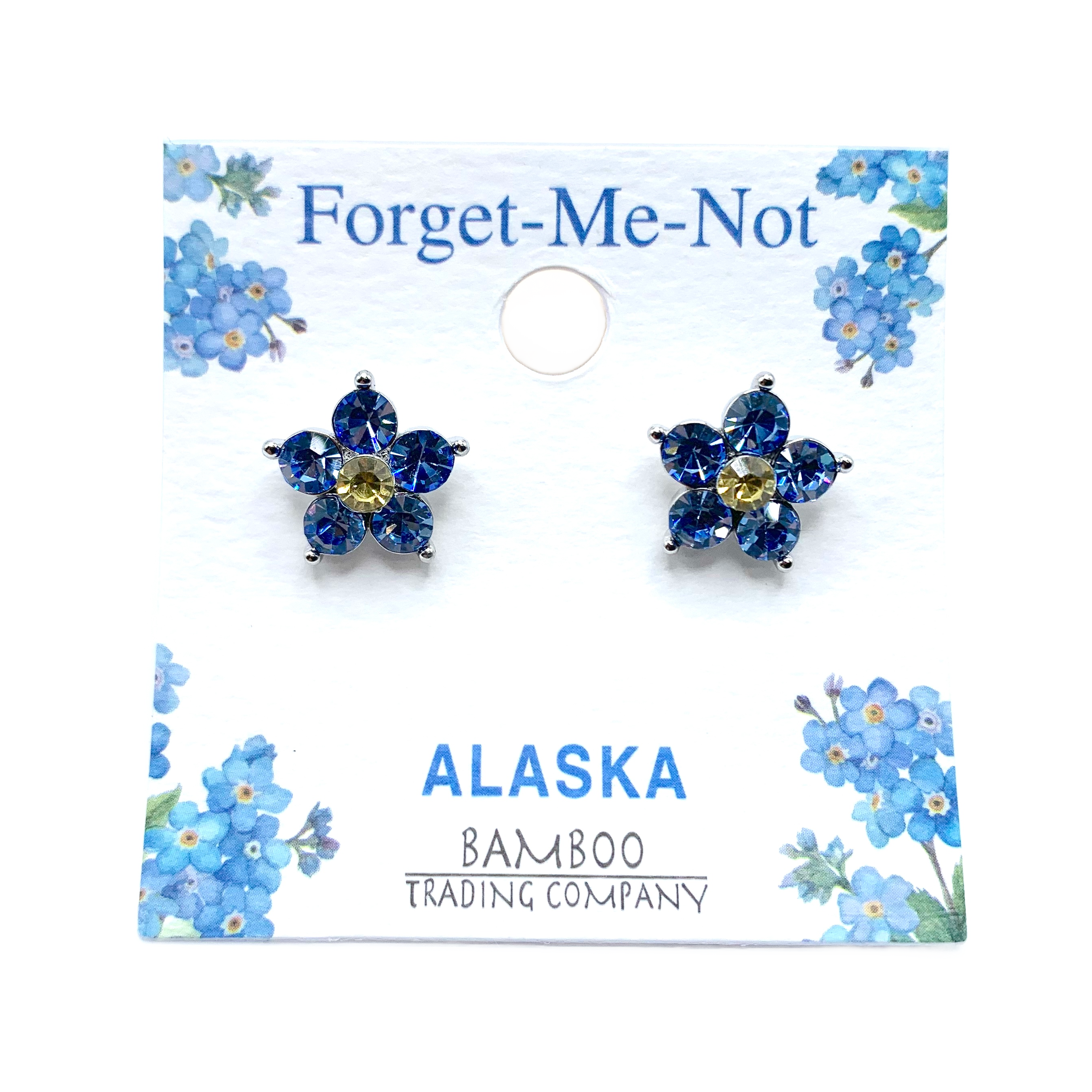 Forget-Me-Not Sparkle Stud Earrings