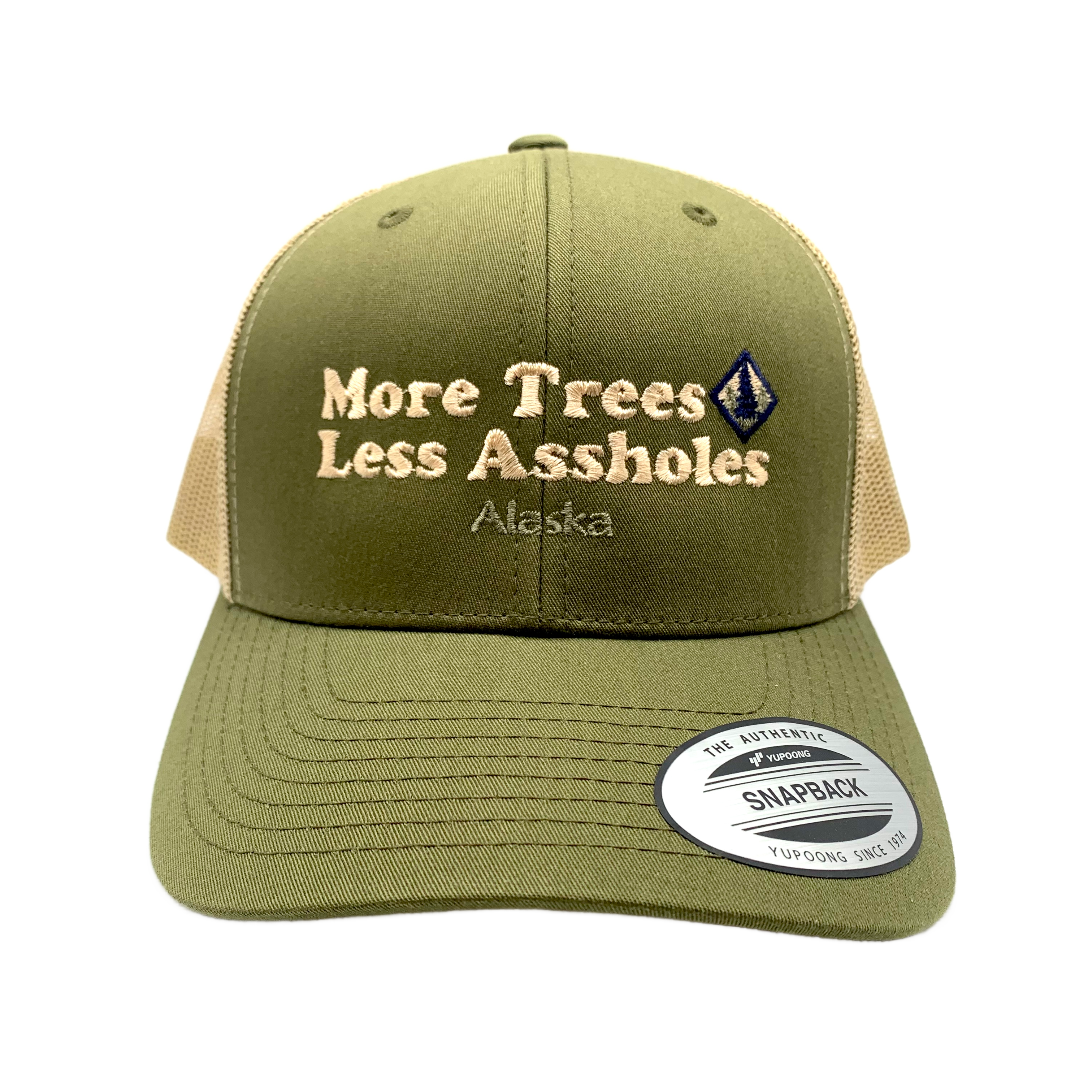 More Trees Less Assholes Alaska Baseball Hat