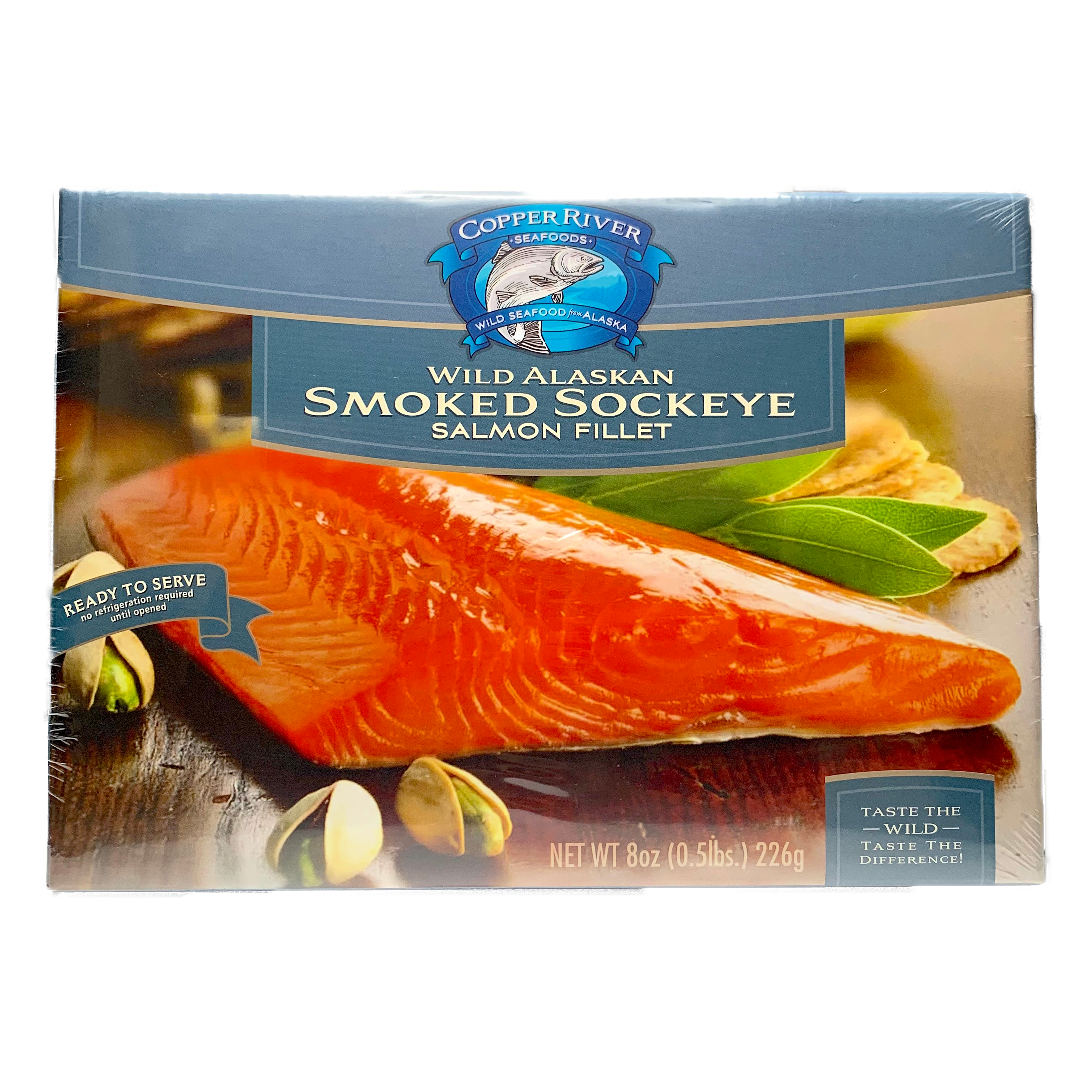 Wild Alaska Smoked Sockeye Salmon 8 oz