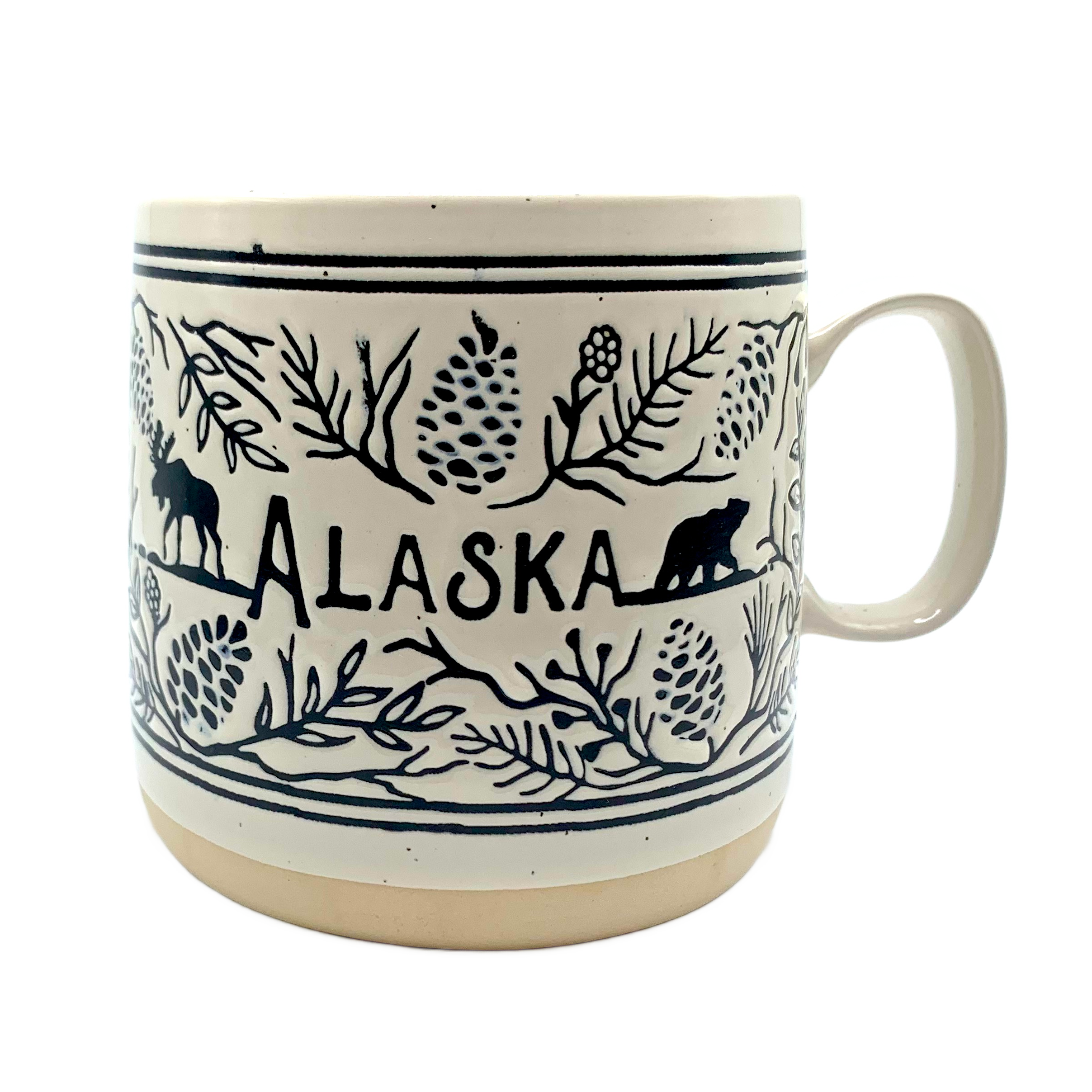 Embossed Scroll Art Alaska Mug 16 oz