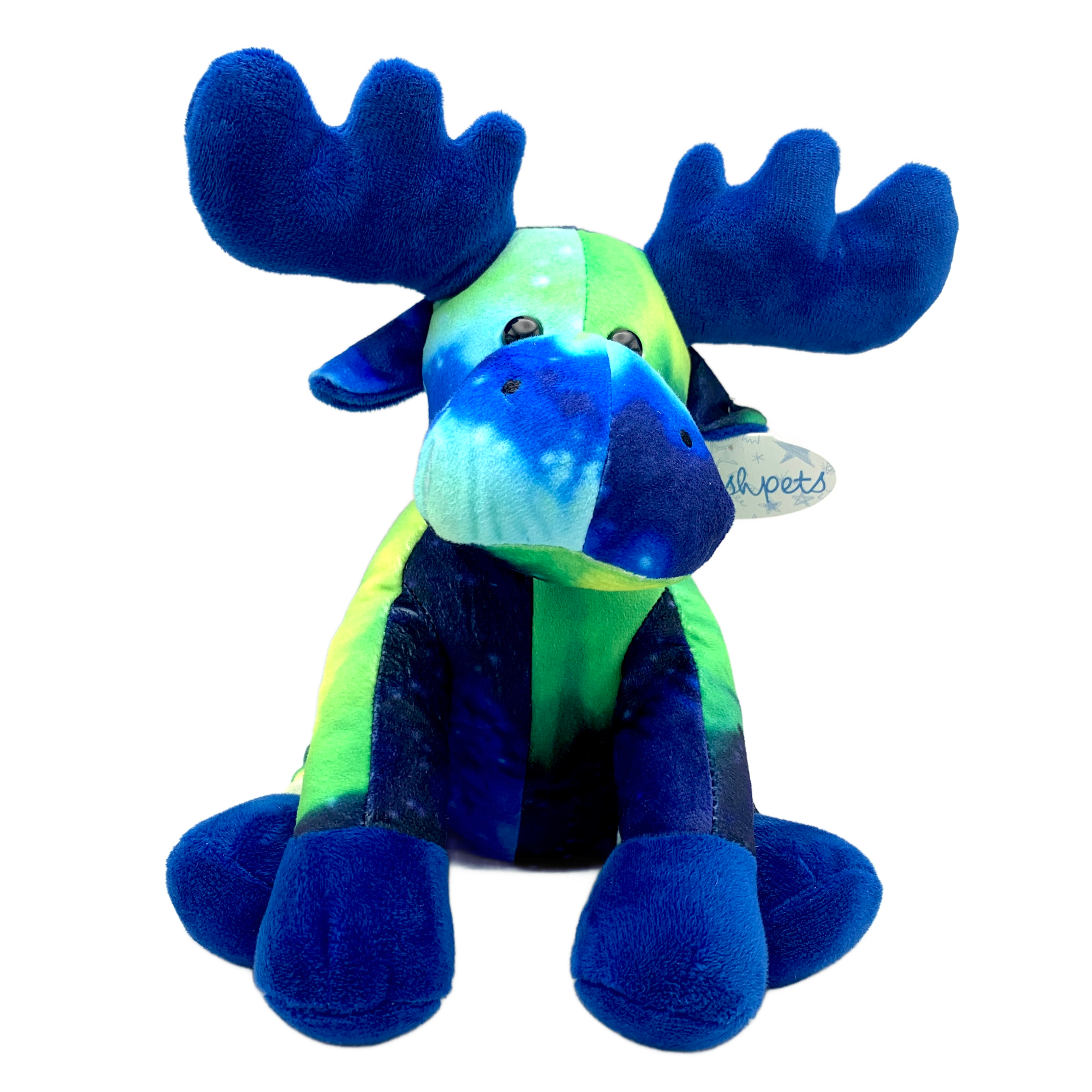 Northern Lights Moose Alaska Plush 9"