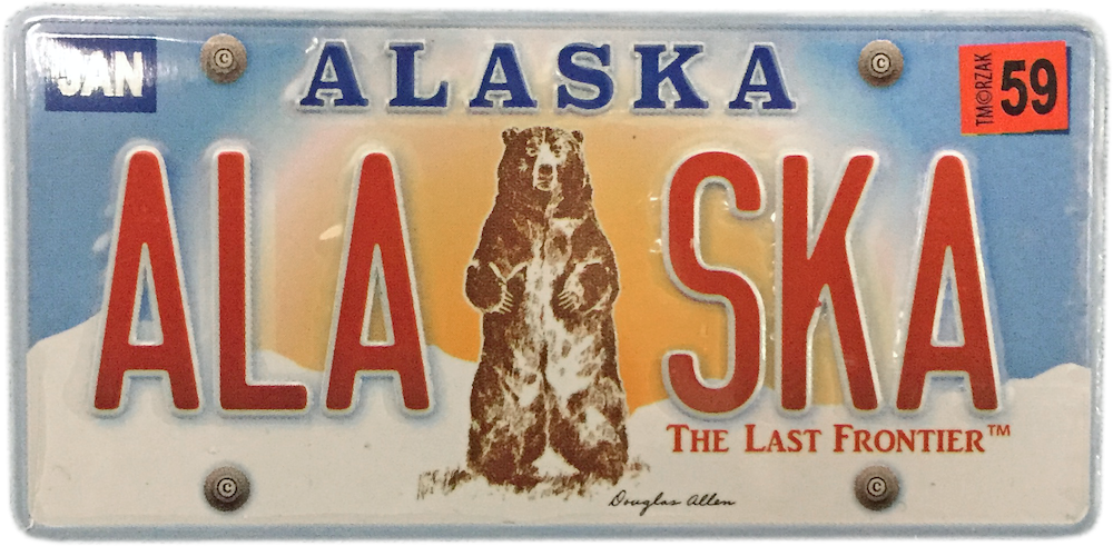 Grizzly License Plate Magnet